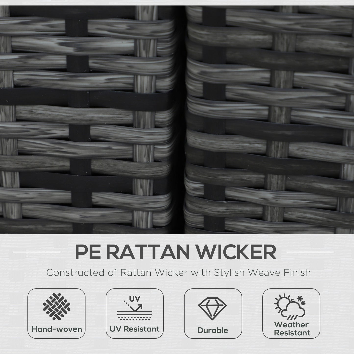 8 Piece Rattan Corner Sofa Set