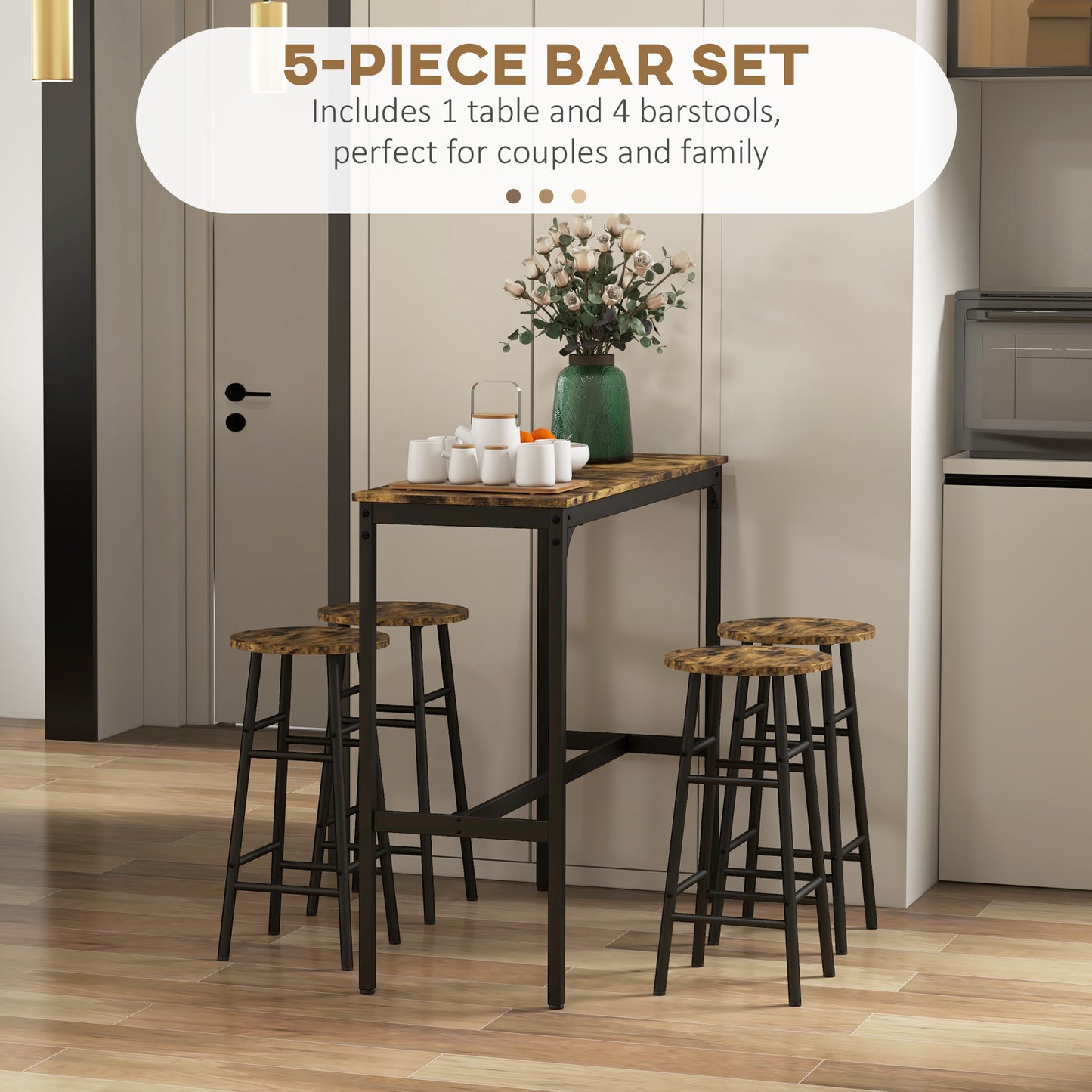 5 Piece Dining Table And Chair Set