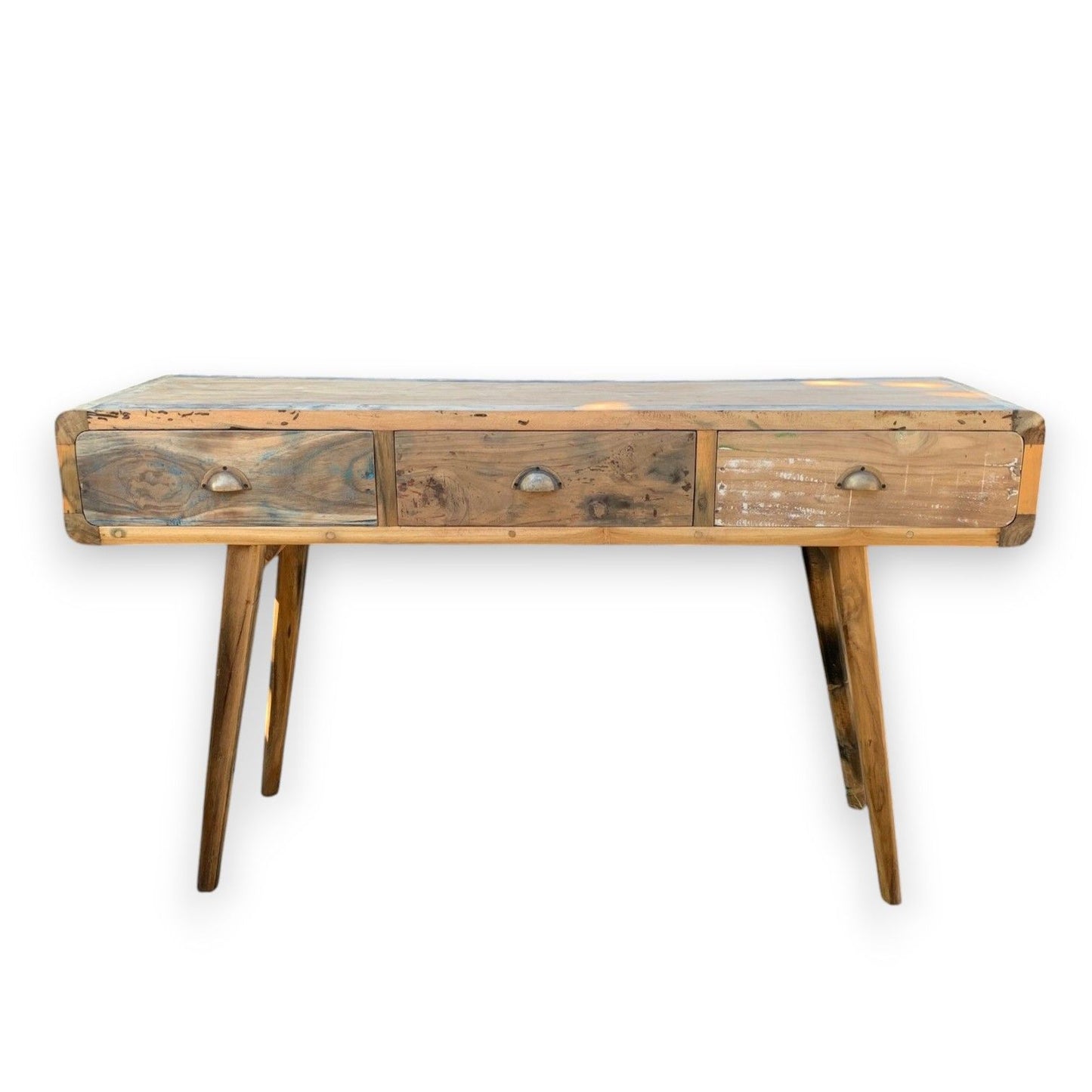 Reclaimed Timber Console Table with Drawers – 150cm