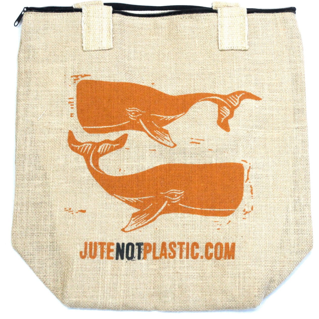 Two Whales Cotton Jute Bag