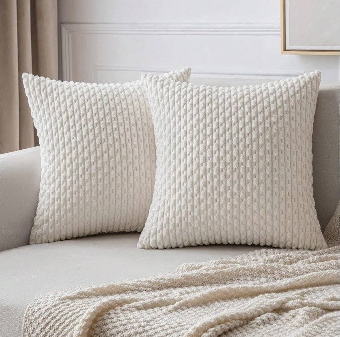 Shoreline Ridge Cushion Cover – Natural 40 x 40cm