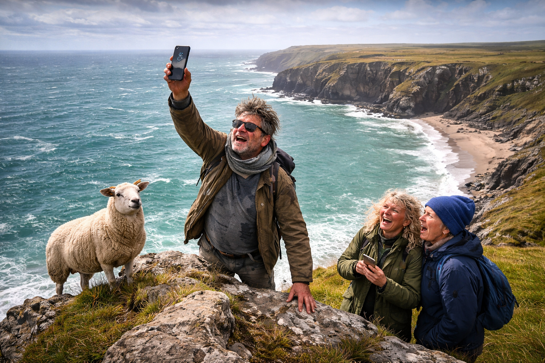 Mobile Signal Detected (Briefly) in Pembrokeshire