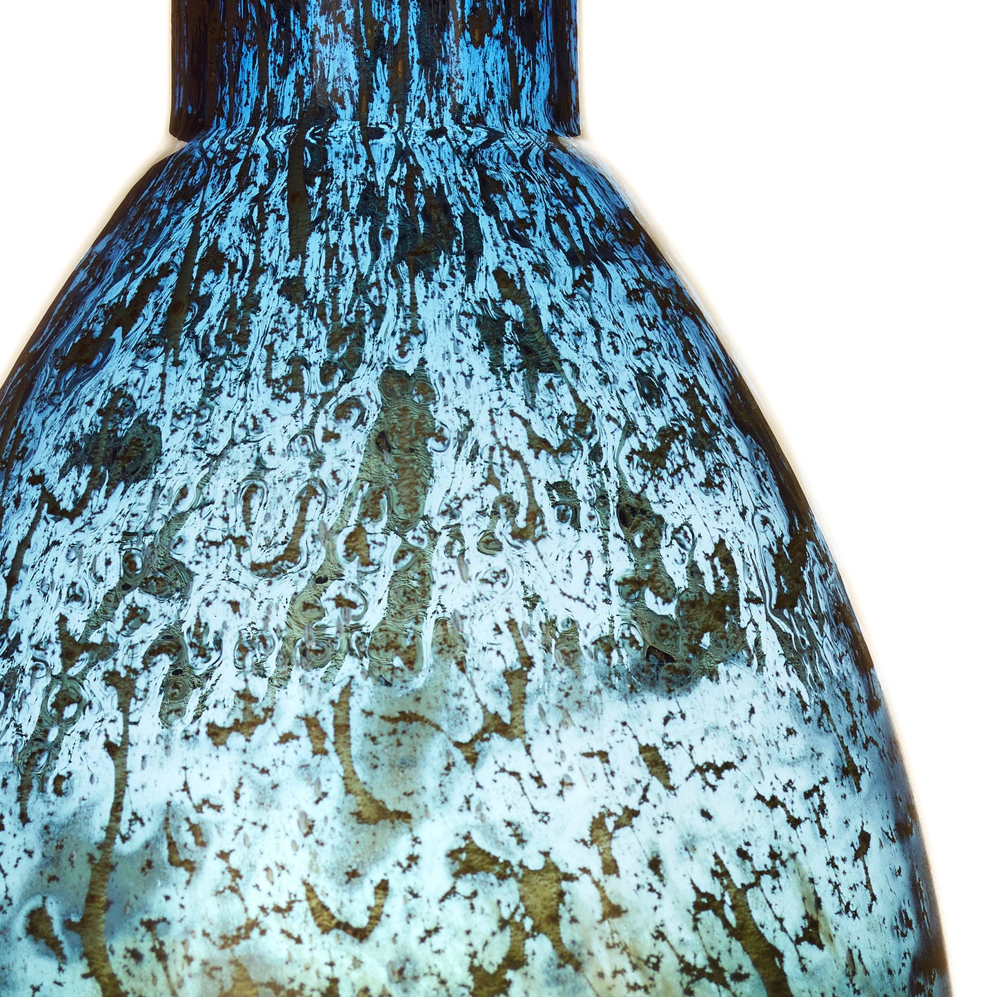 Thalassa Hand-Blown Glass Vase – Sapphire Blue 35.5cm