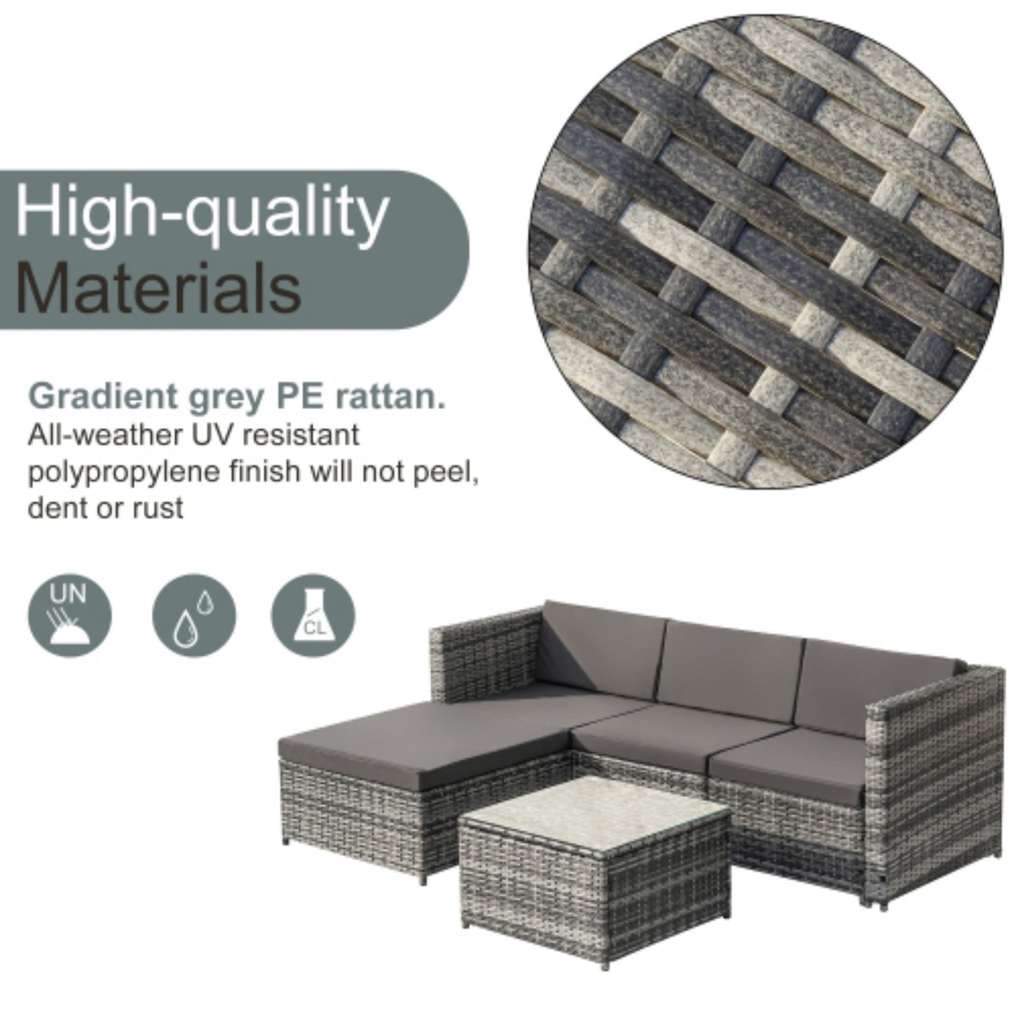 Garden Corner Sofa Rattan Garden Furniture Patio Set