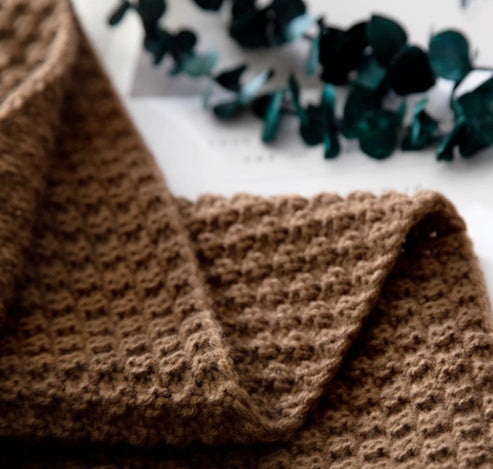 Nordic Fringed Knit Blanket/Throw