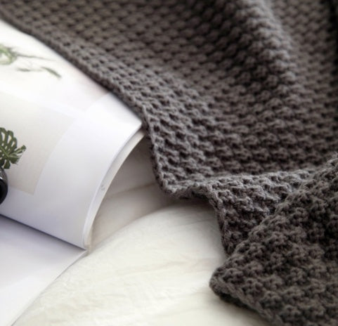 Nordic Fringed Knit Blanket/Throw