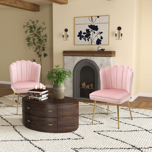 Set of 2 Shell Dining Chairs
