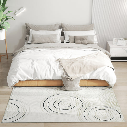 Swirl Pattern Machine Washable Rug 170 X 120cm