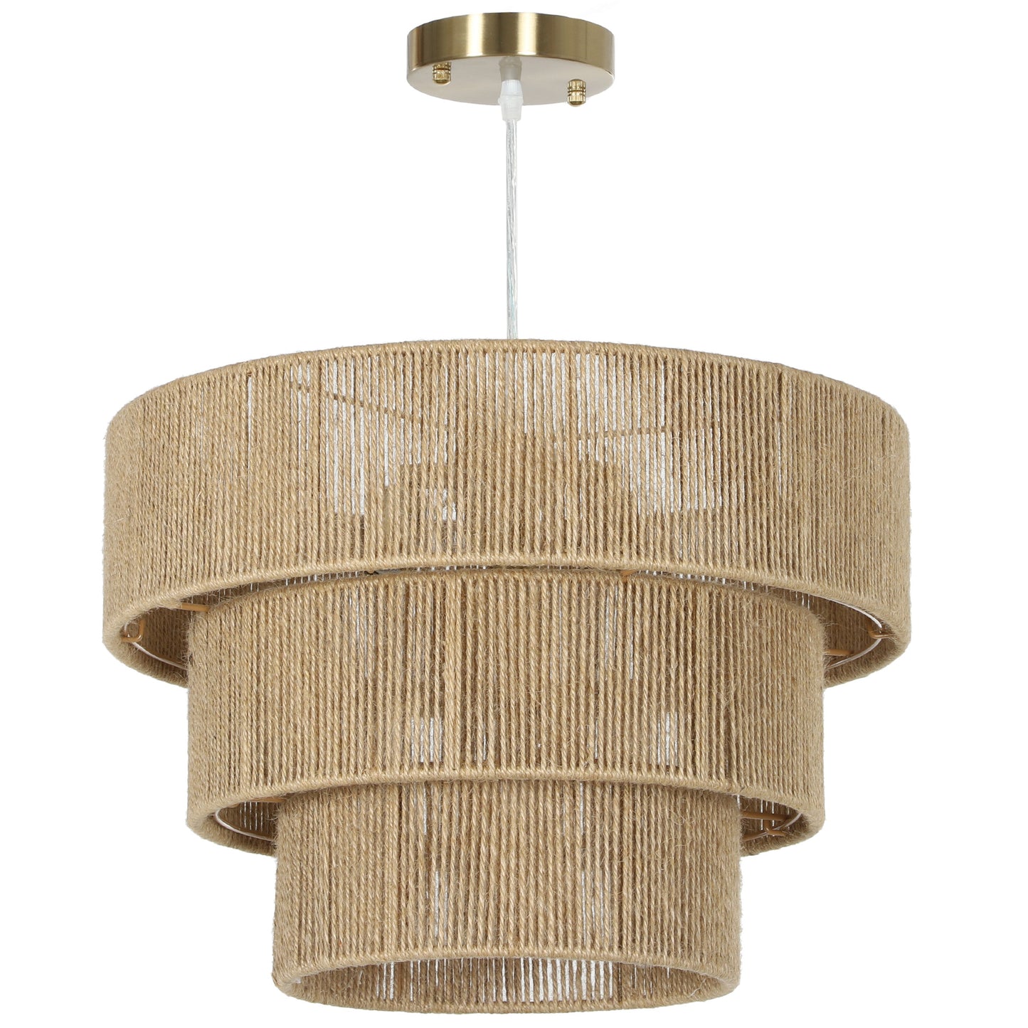 Hemp Rope 3-Layer Boho Ceiling Light