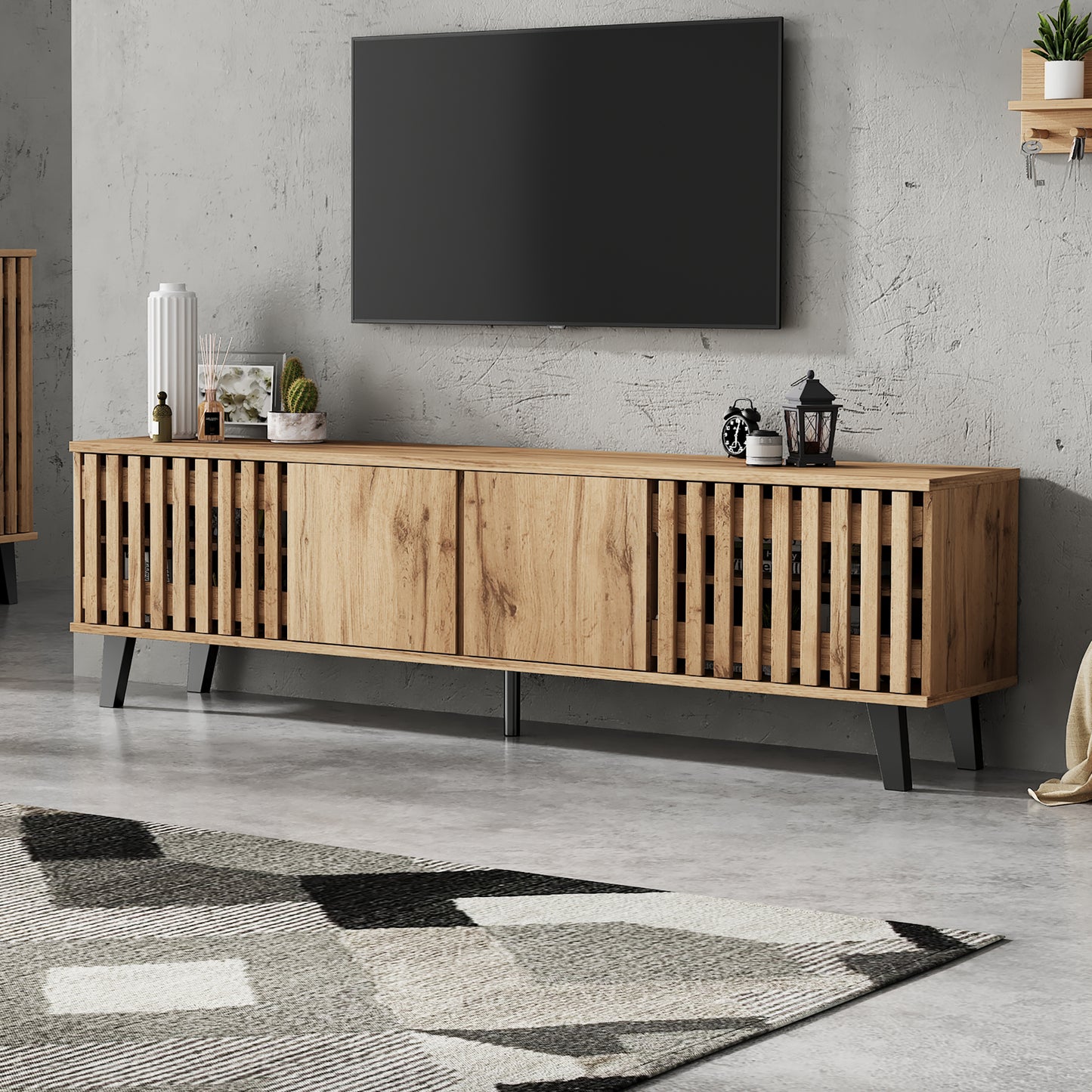 TV Stand With 4 Doors