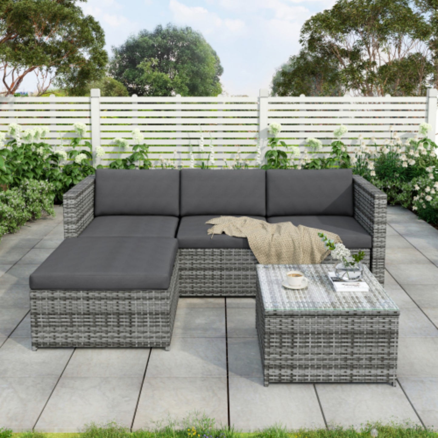 Garden Corner Sofa Rattan Garden Furniture Patio Set