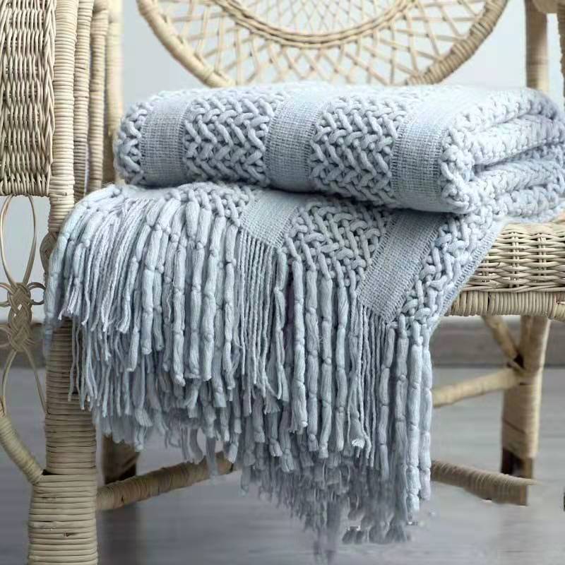 Knitted Sofa Blanket / Throw / Bed Runner