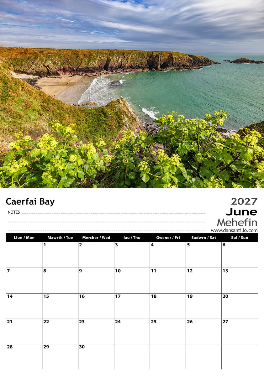 2027 Pembrokeshire Calendar