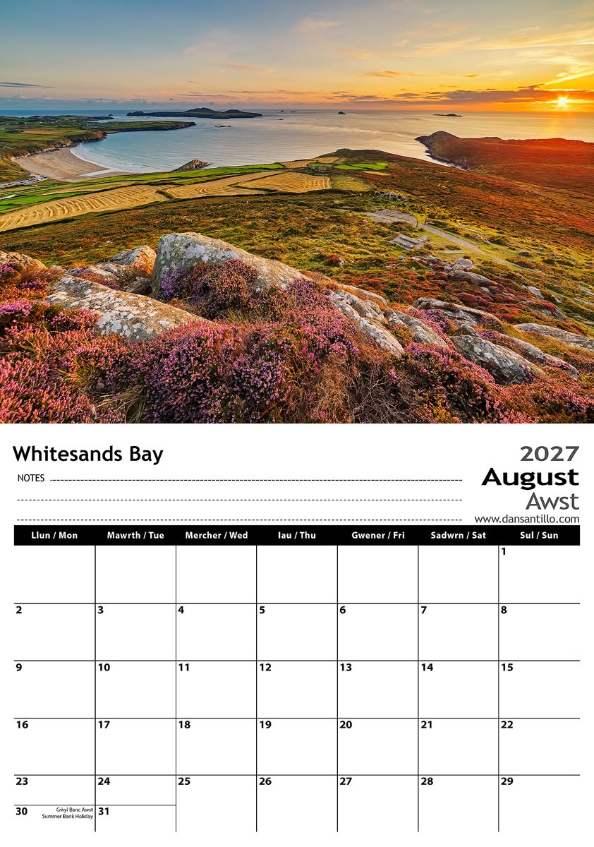 2027 Pembrokeshire Calendar