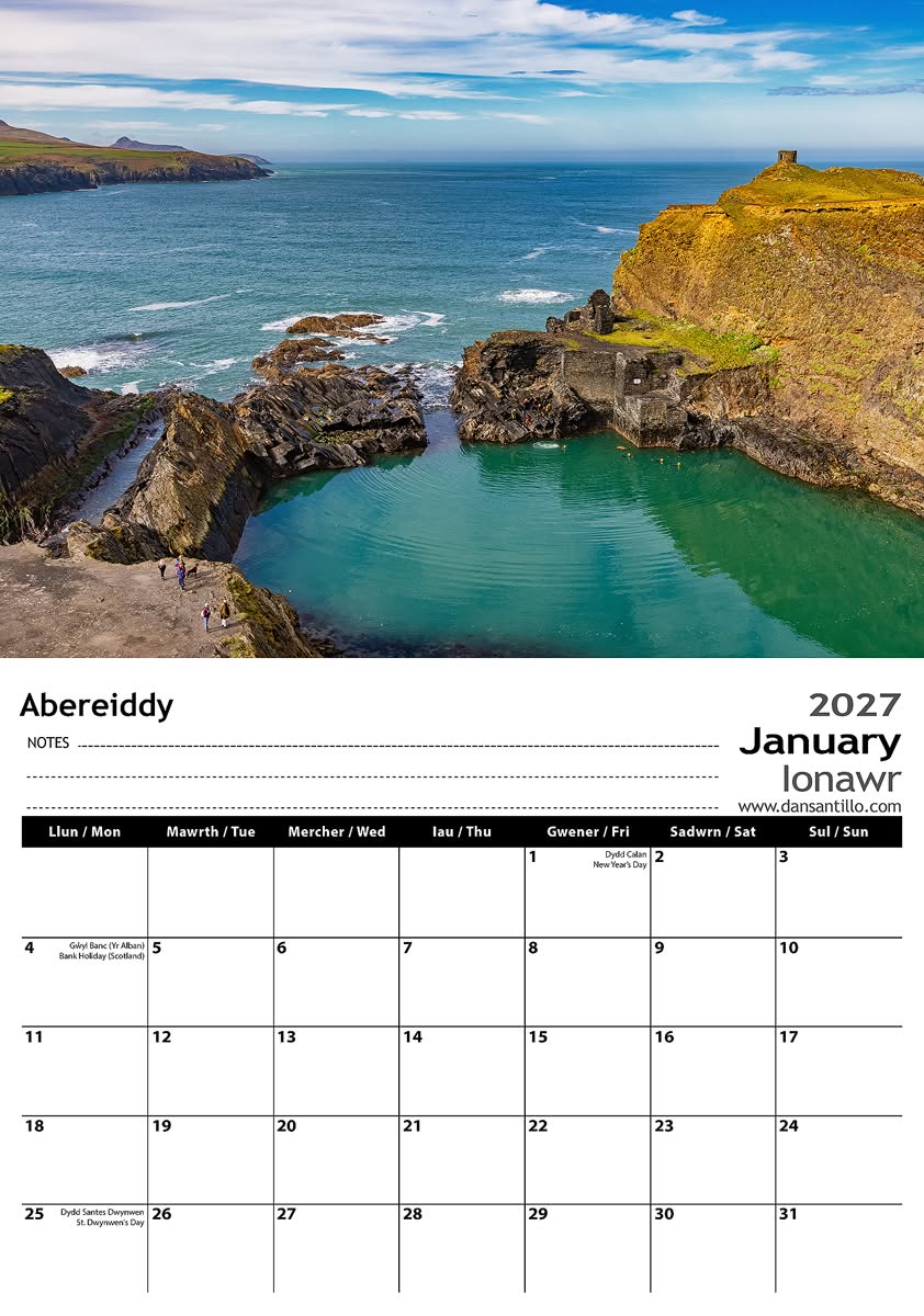 2027 Pembrokeshire Calendar