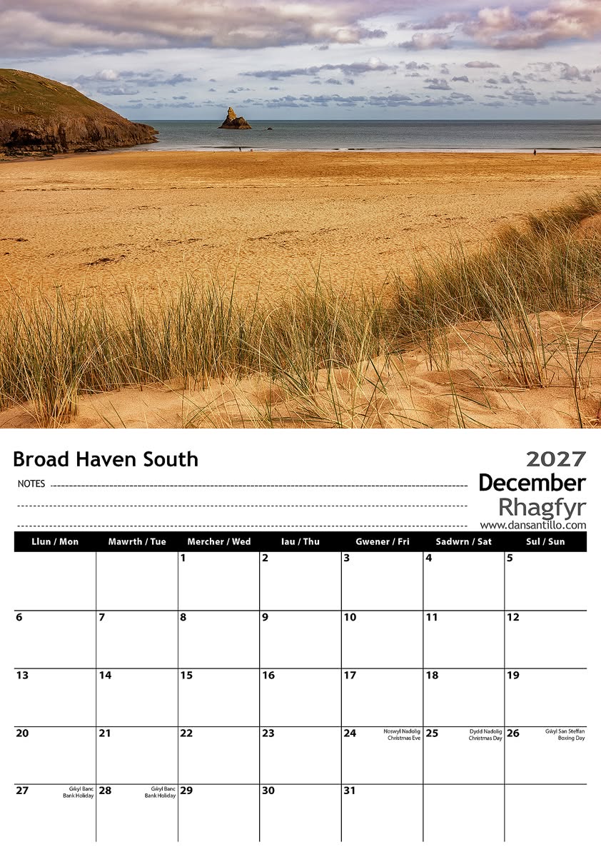 2027 Pembrokeshire Calendar