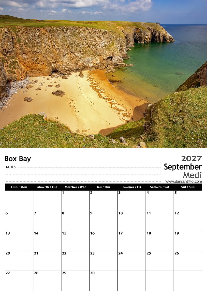 2027 Pembrokeshire Calendar