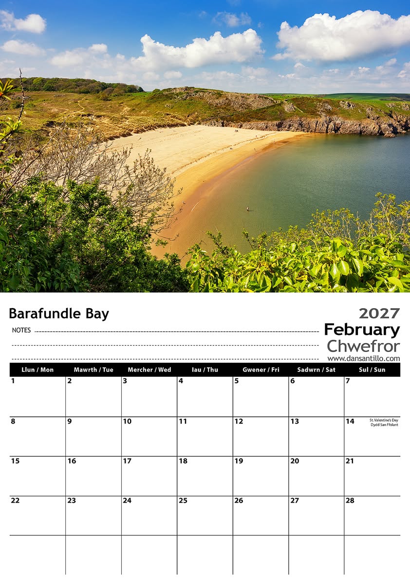 2027 Pembrokeshire Calendar