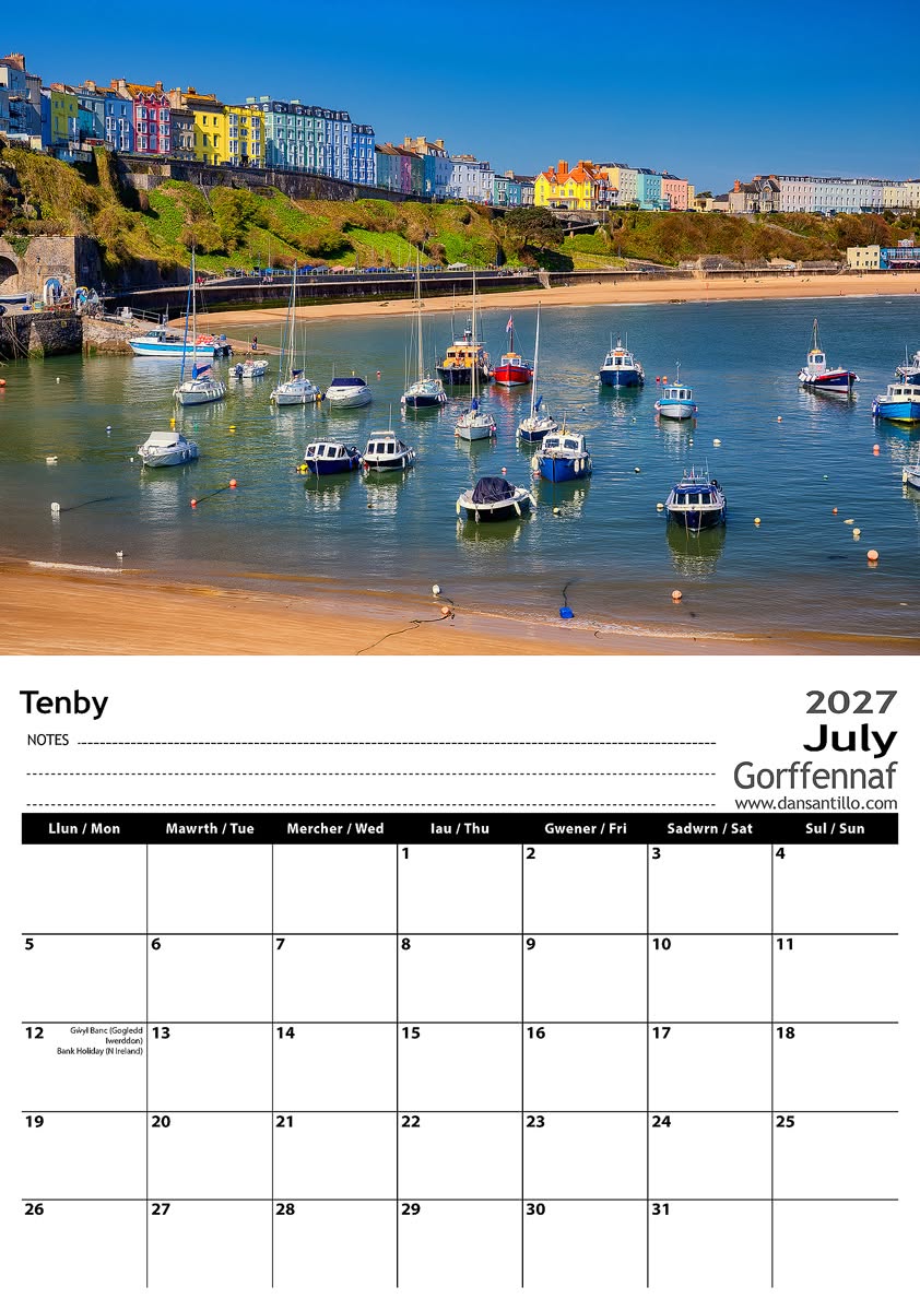 2027 Pembrokeshire Calendar