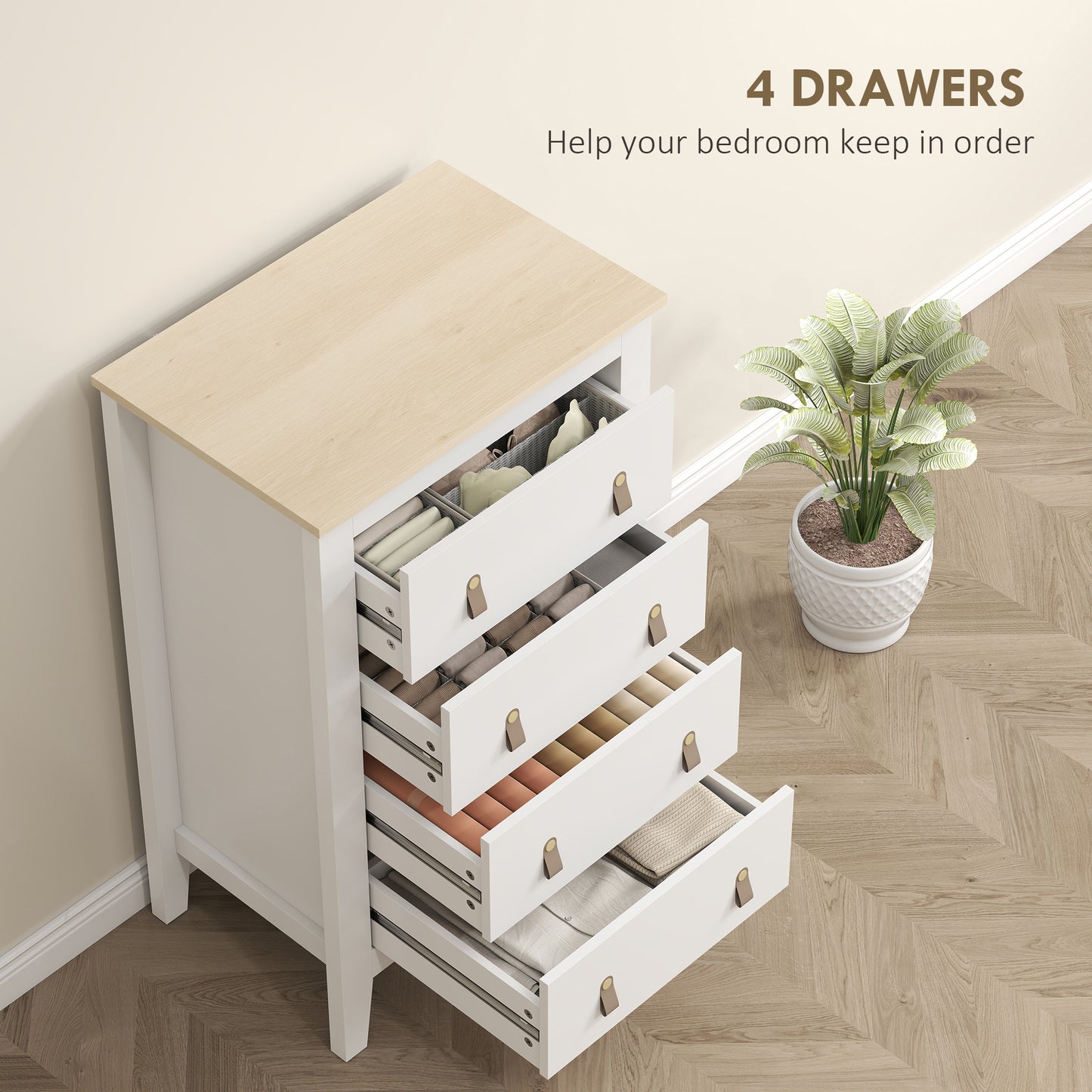 Bedroom Chest of 4 Drawers