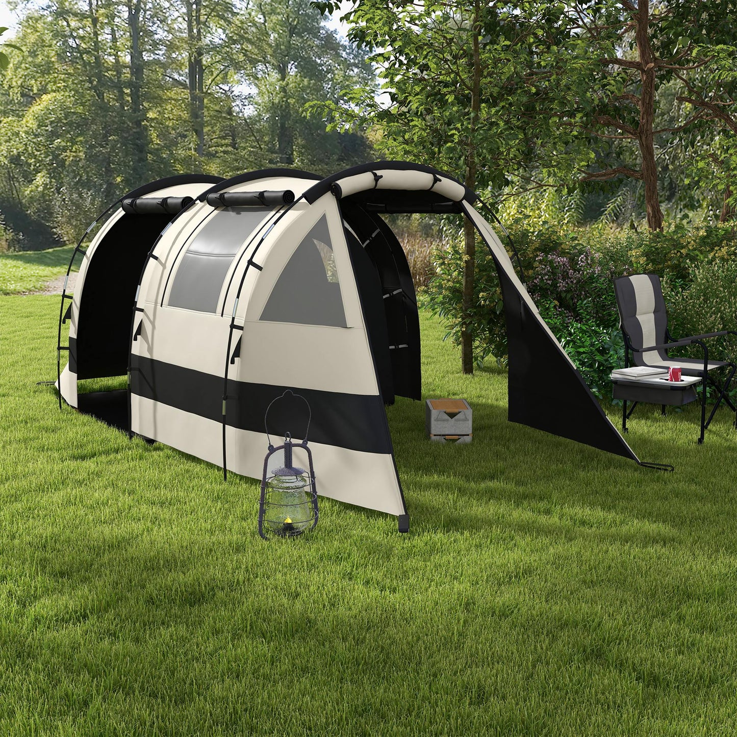 Four Man, Two Room Blackout Tent