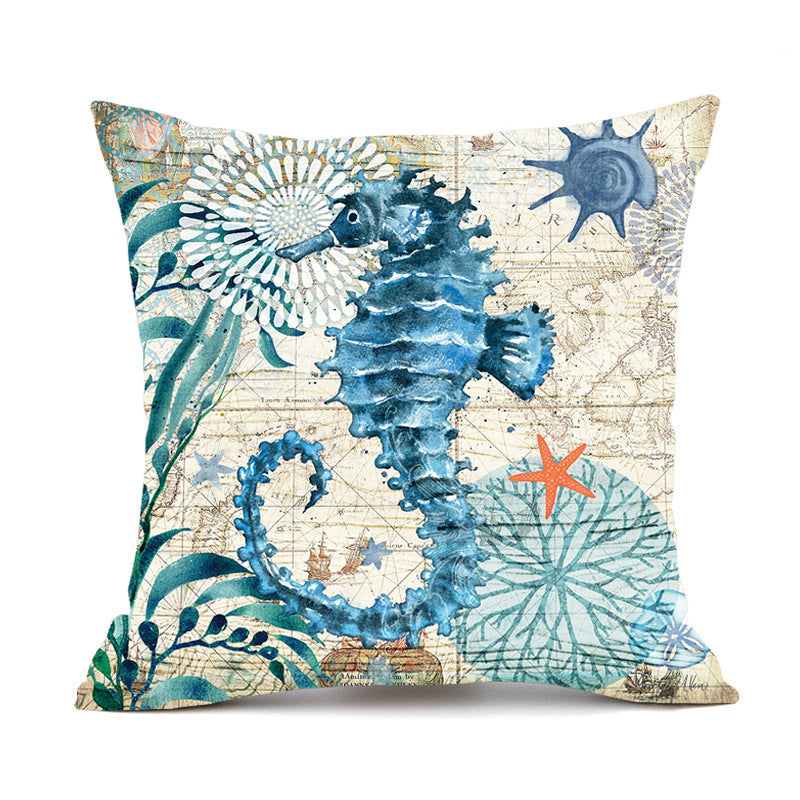 Sea-Inspired Printed Cushion Covers