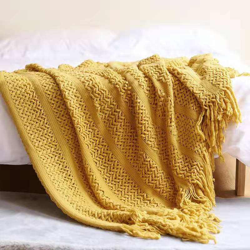 Knitted Sofa Blanket / Throw / Bed Runner