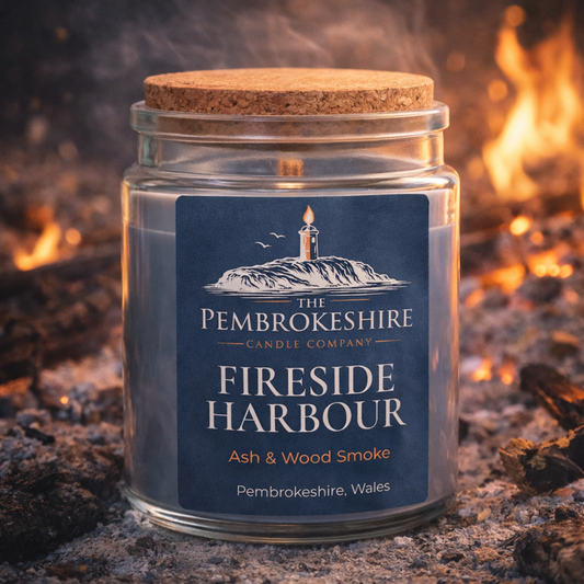 Fireside Harbour Candle by The Pembrokeshire Candle Company