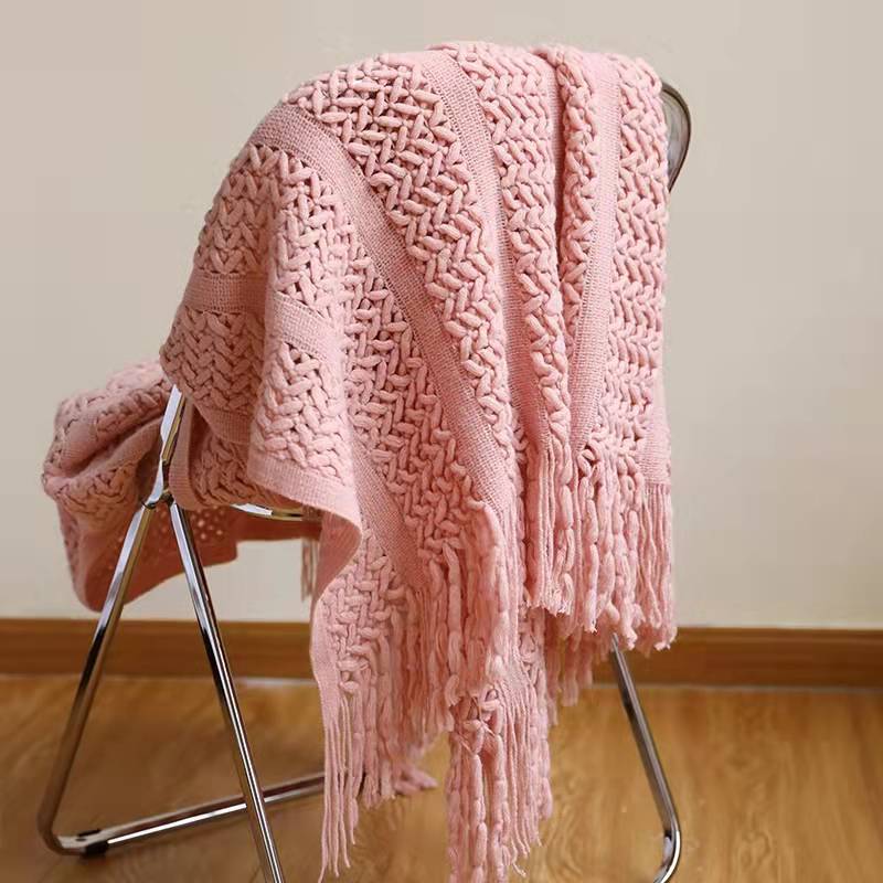 Knitted Sofa Blanket / Throw / Bed Runner