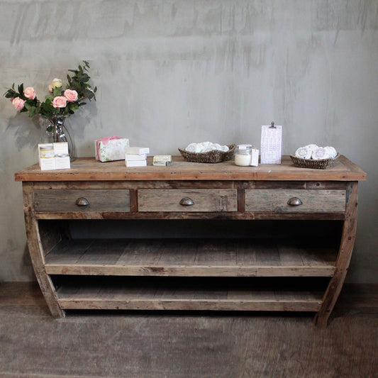 Reclaimed Teak Coastal Sideboard Console