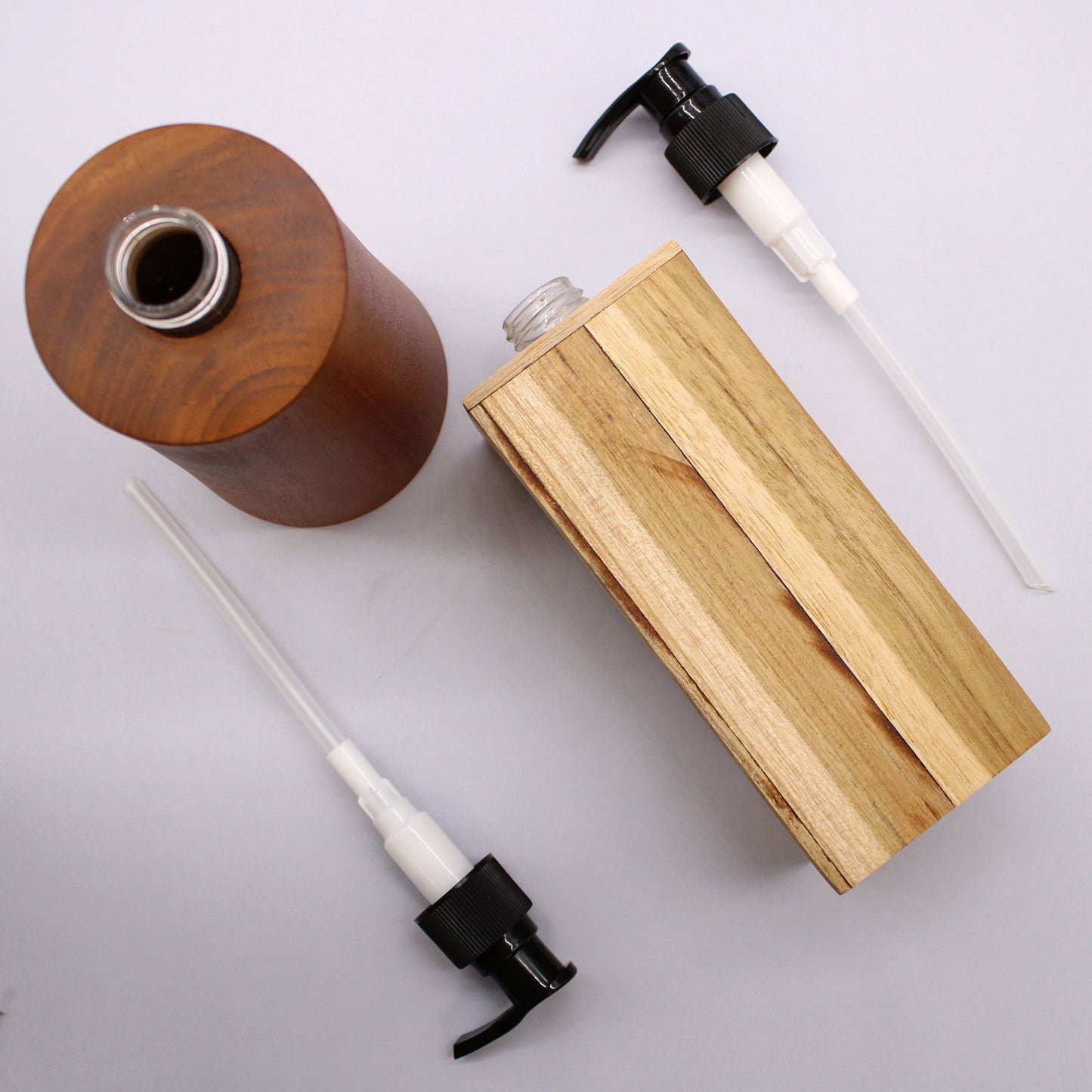 Natural Teak Soap Dispenser