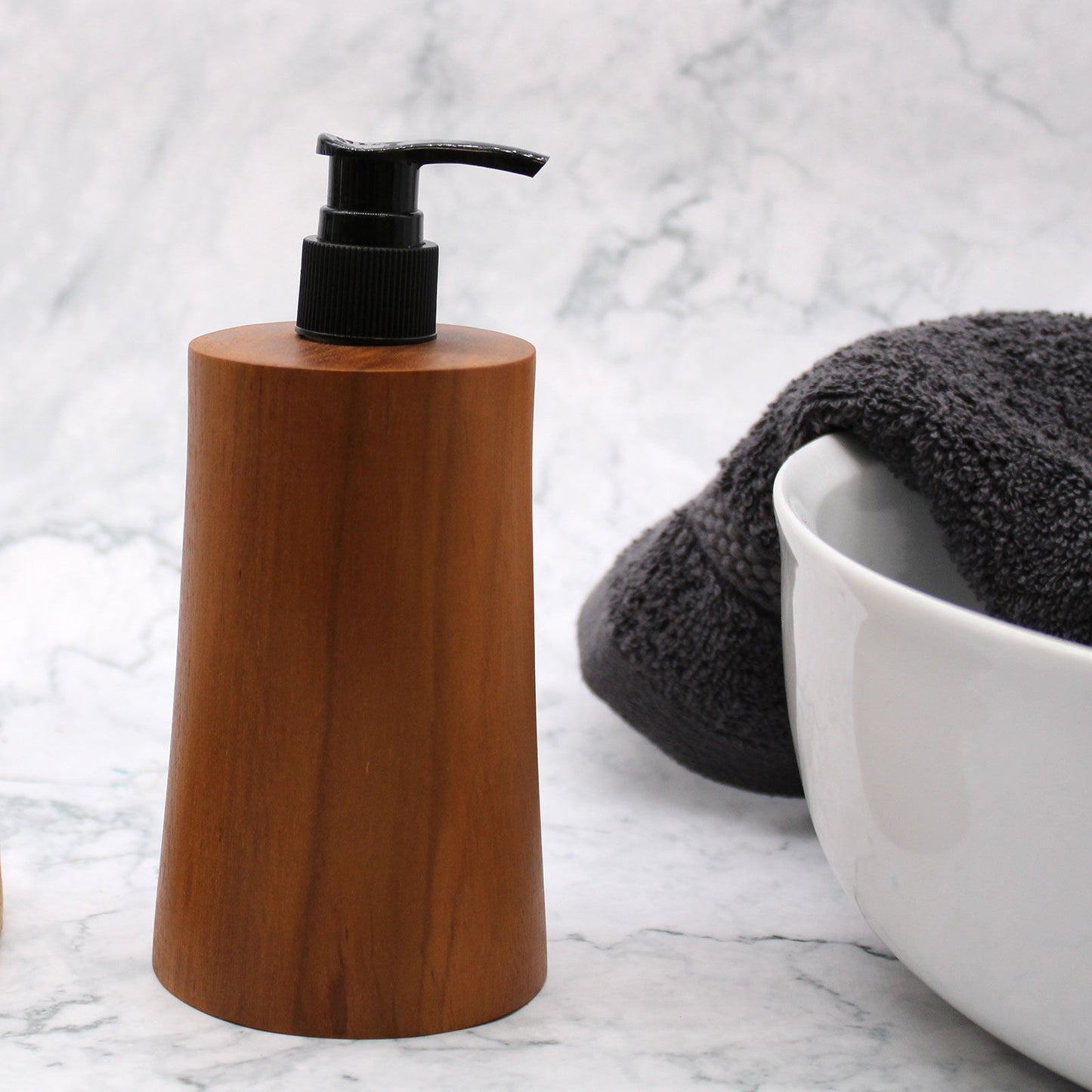 Natural Teak Soap Dispenser