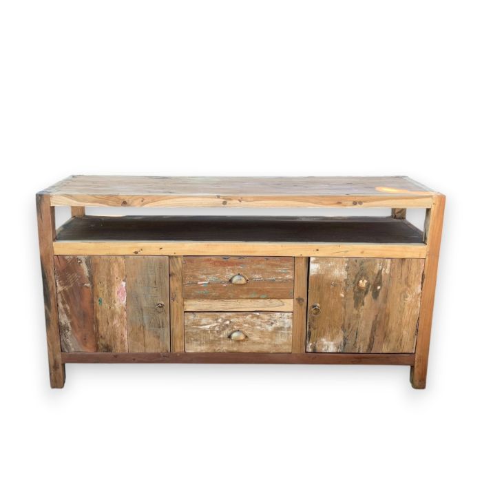 Reclaimed Teak Coastal TV Console