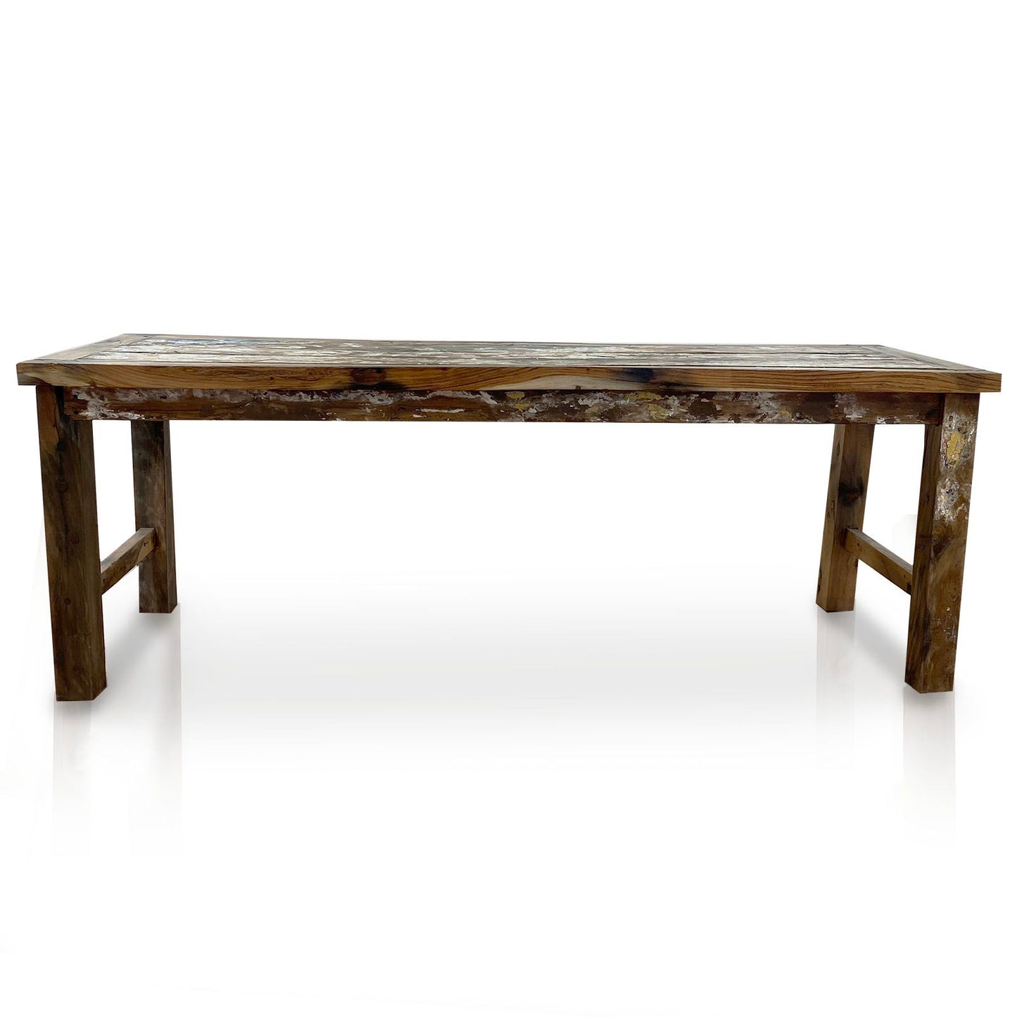 Weathered Teak Farmhouse Dining Table