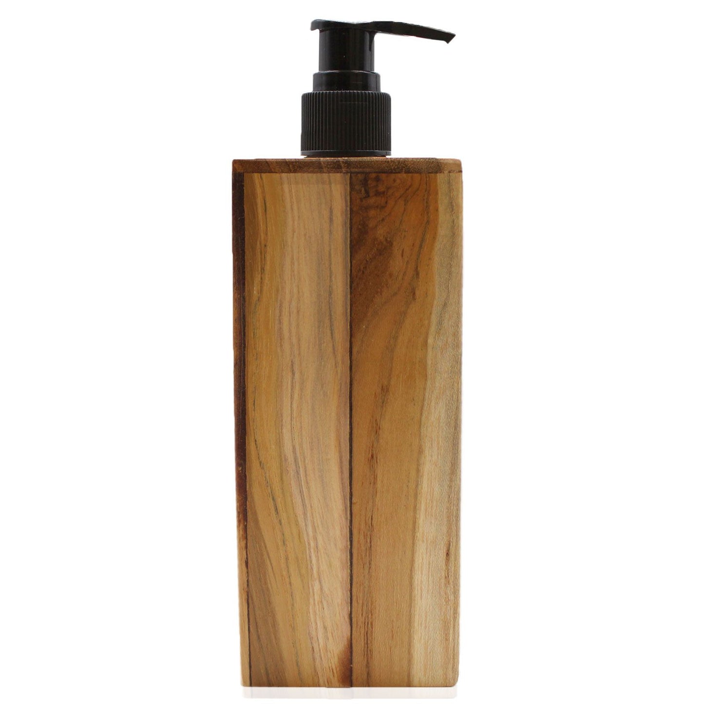 Natural Teak Soap Dispenser - Square