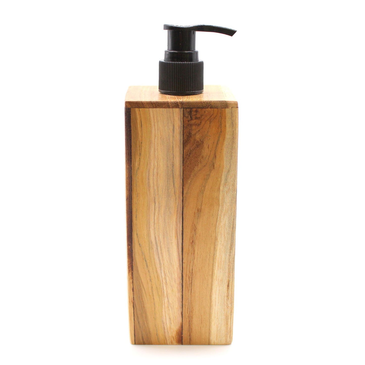 Natural Teak Soap Dispenser - Square