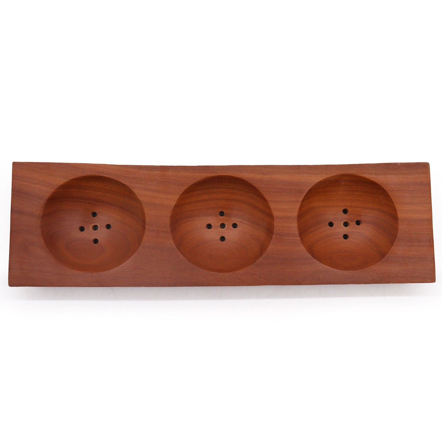 Triple Mahogany Soap Dish