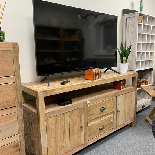 Reclaimed Teak Coastal TV Console