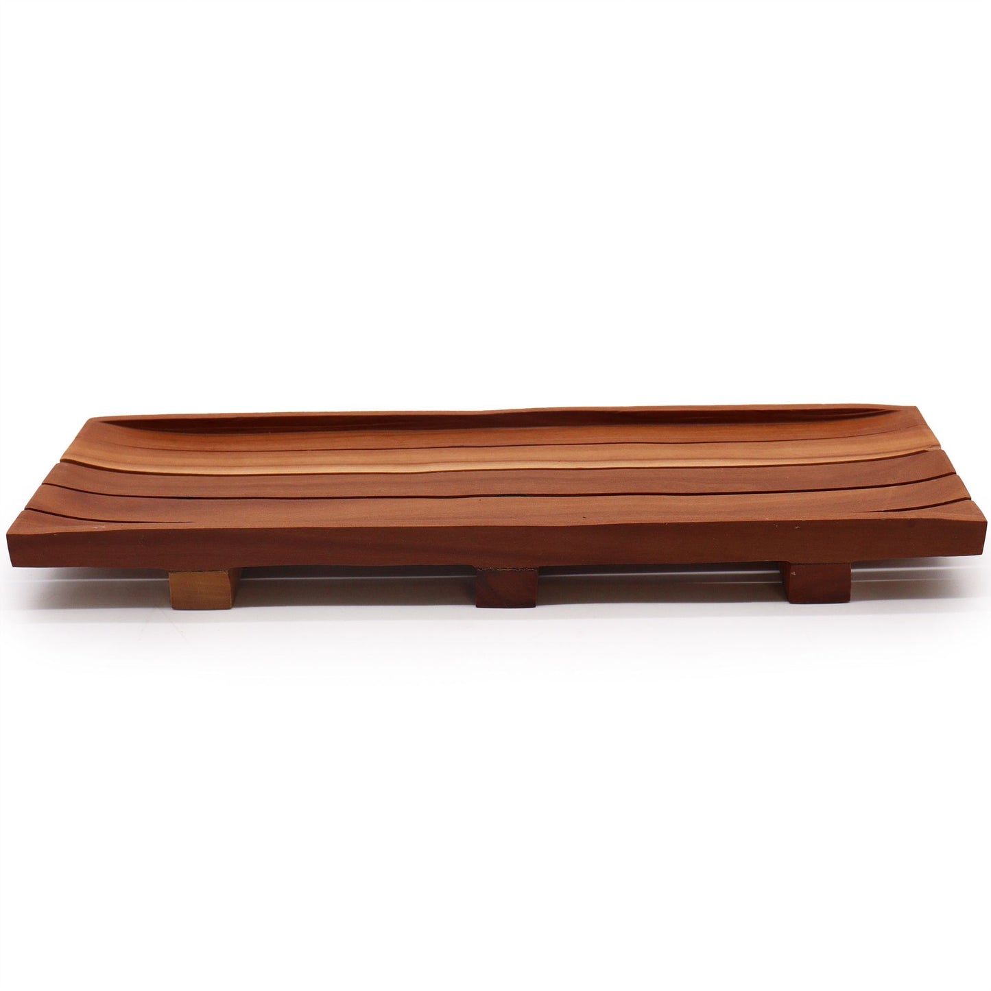 Handcrafted Mahogany Display Tray