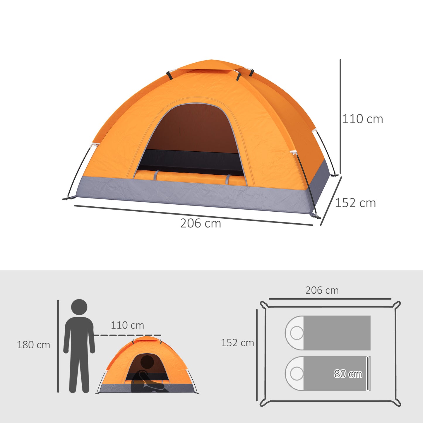 2 Person Camping Tent