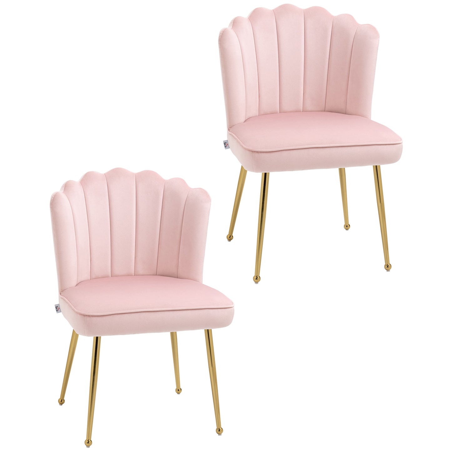 Set of 2 Shell Dining Chairs
