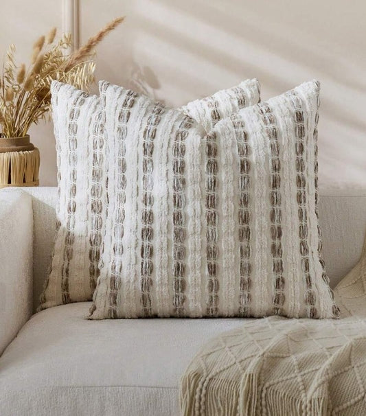 Dune Stripe Cushion Cover – Natural 40 x 40cm
