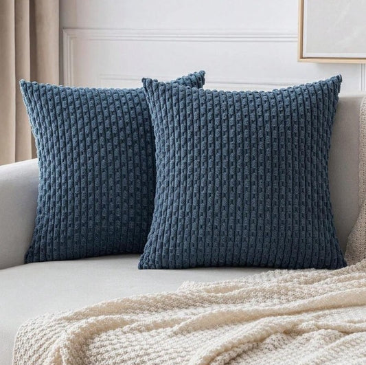 Driftwood Ridge Cushion Cover – Navy Blue 40 x 40cm