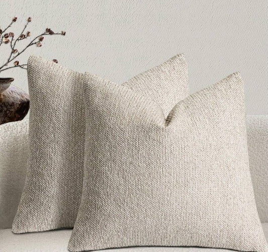 Harbour Stripe Cushion Cover – Ivory 45 x 45cm